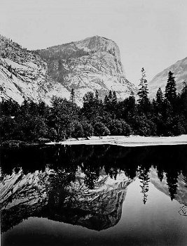 Carleton Watkins' photo of Mirror Lake, taken in 1851