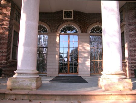 Front door, Monticello (East Front)