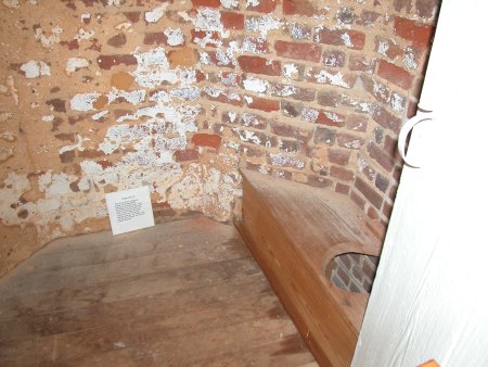 Jefferson's Brick Outhouse Interior