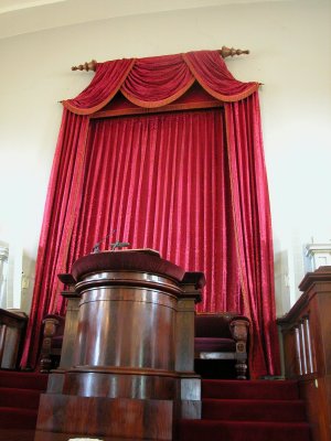Pulpit donated by John Adams