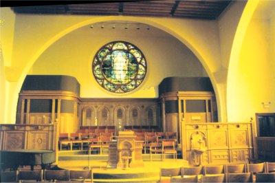 Interior of First Unitarian Church of Cincinnati, Ohio