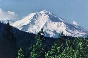 Mount Shasta from the south, June