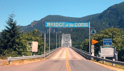 Bridge of the Gods, Washington side, looking south
