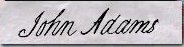 John Adams' signature